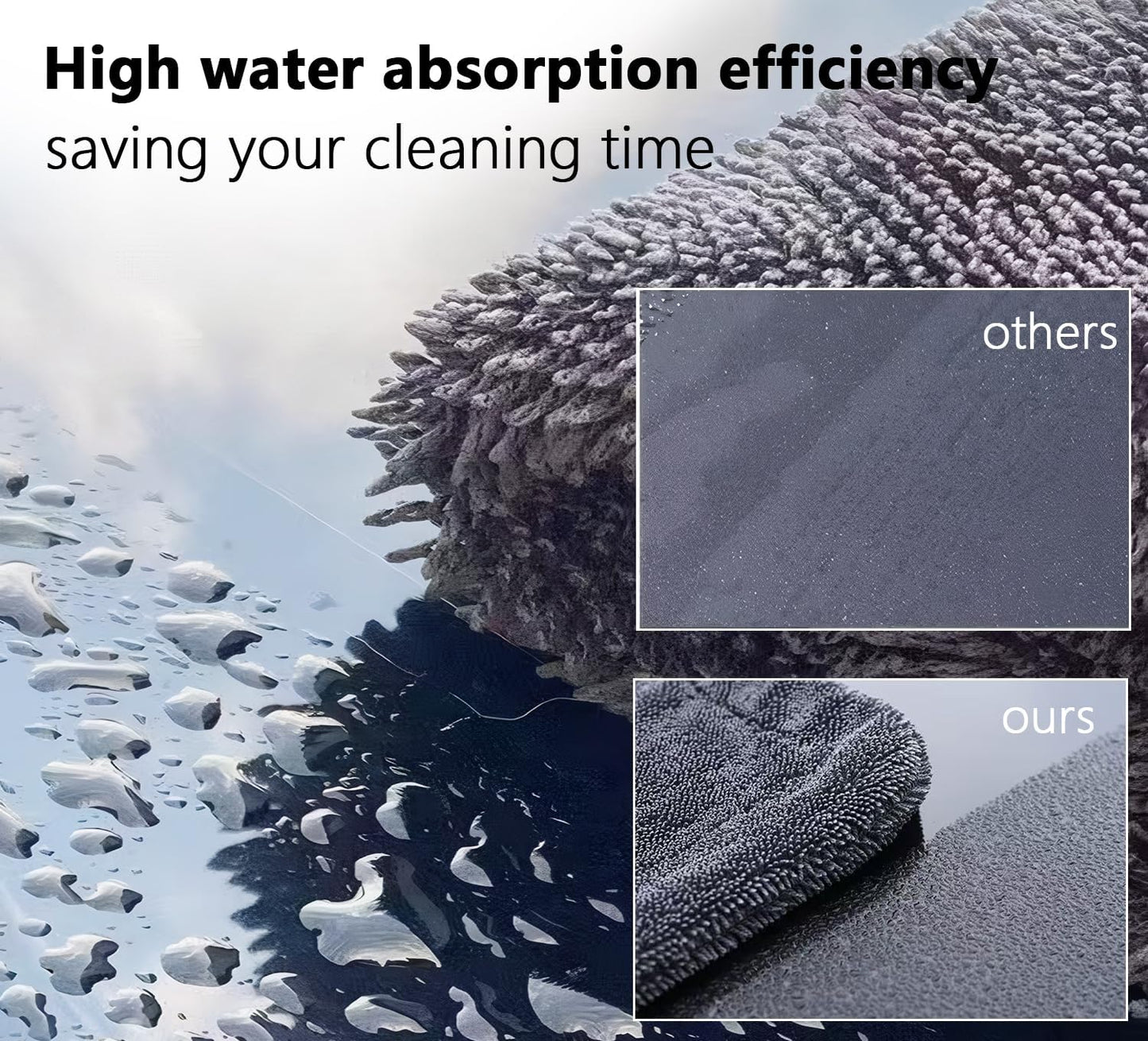 Shiny Bath Wipes Cleaning Cloths,3pcs Shiny Bath Drying Towels,Shower Doors Drying Towels,16*16" Streak Free Glass Window Car Mirror Super Absorben Microfiber Cleaning Cloths (3pcs grey 16*16″)