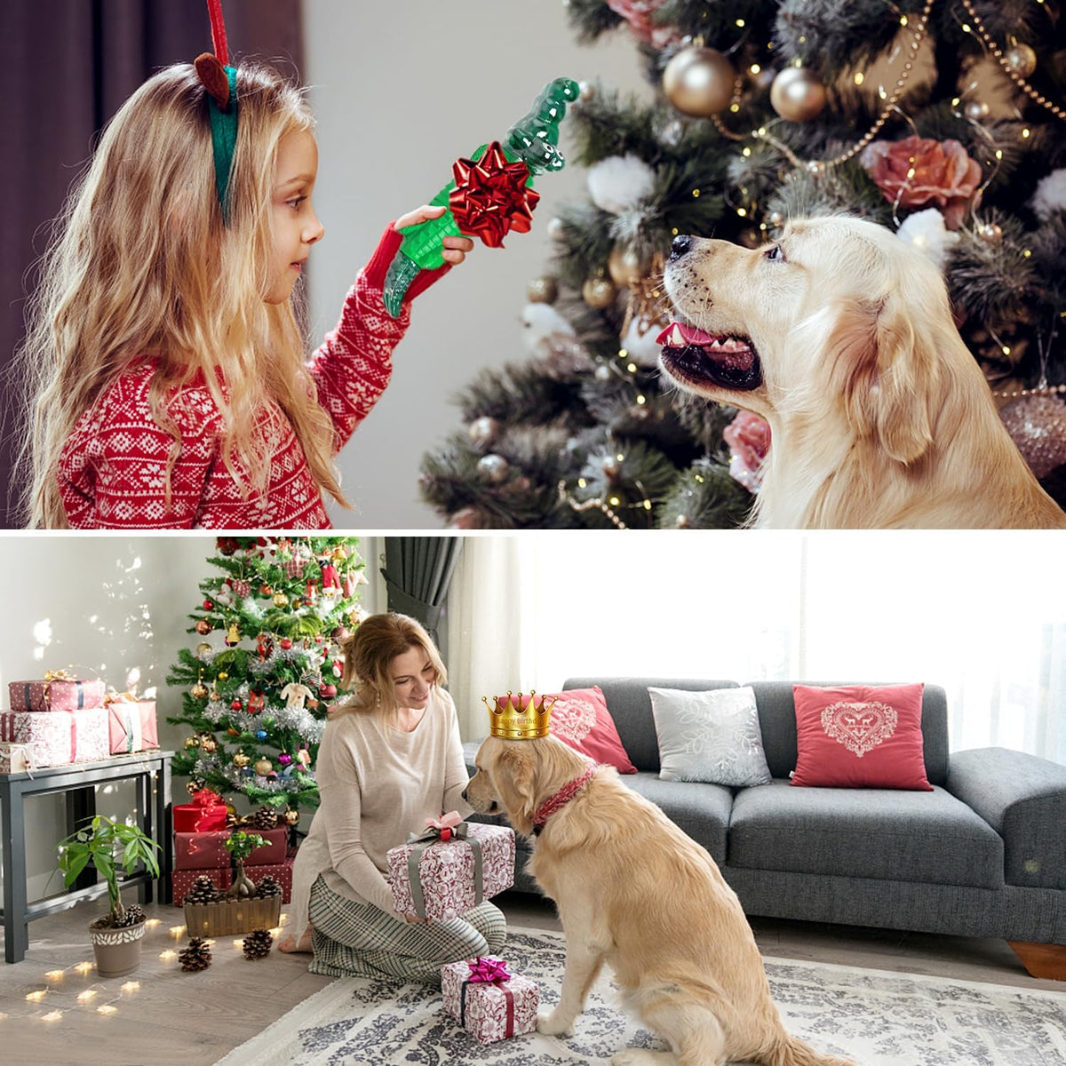 Dog Chew Toys for Aggressive Chewers -Indestructible Dog Toys for Large Dogs to Reduce Pet Anxiety and Boredom for Small, Medium, Large Breed