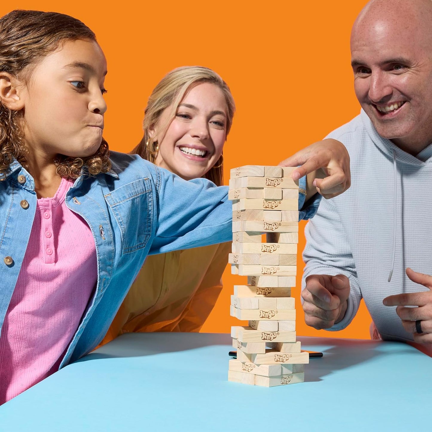 Official Hasbro Games Jenga Game | Digital Die for 6 More Ways to Play | Original Wood Block Game | Stacking Tower | Ages 6+ | 1+ Players | Party Games | Kids