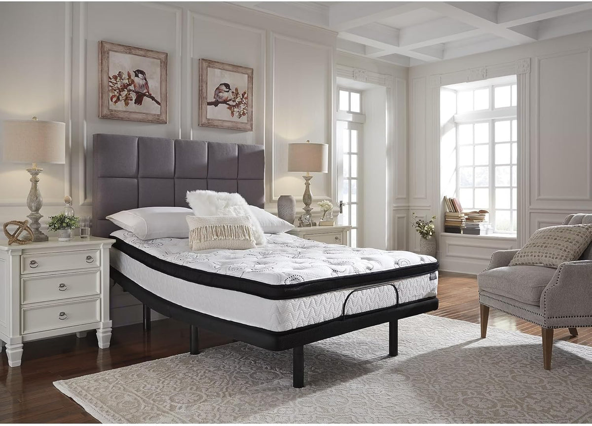 Signature Design by Ashley Chime Hybrid Queen 12" Mattress with Gel Memory Foam, Medium Firm, Pressure Relief, Fiberglass Free Mattress in a Box
