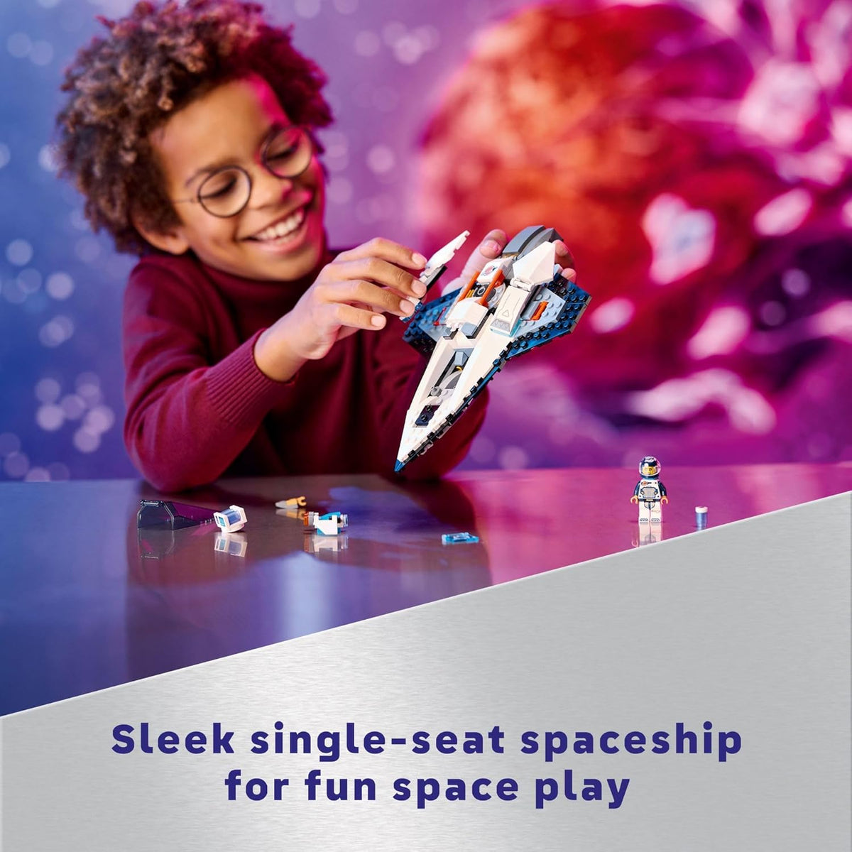 LEGO City Interstellar Spaceship Toy for Kids, Creative Play Space Building Set with Spacecraft Model, Drone, and Astronaut Figure, Building Toy for Boys, Girls and Kids Ages 6 and Up, 60430