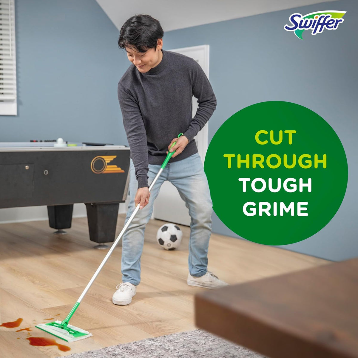 Swiffer Sweeper Wet Mopping Pad Refills for Floor Mop with Febreze Lavender Scent, 12 Count (Packaging May Vary)
