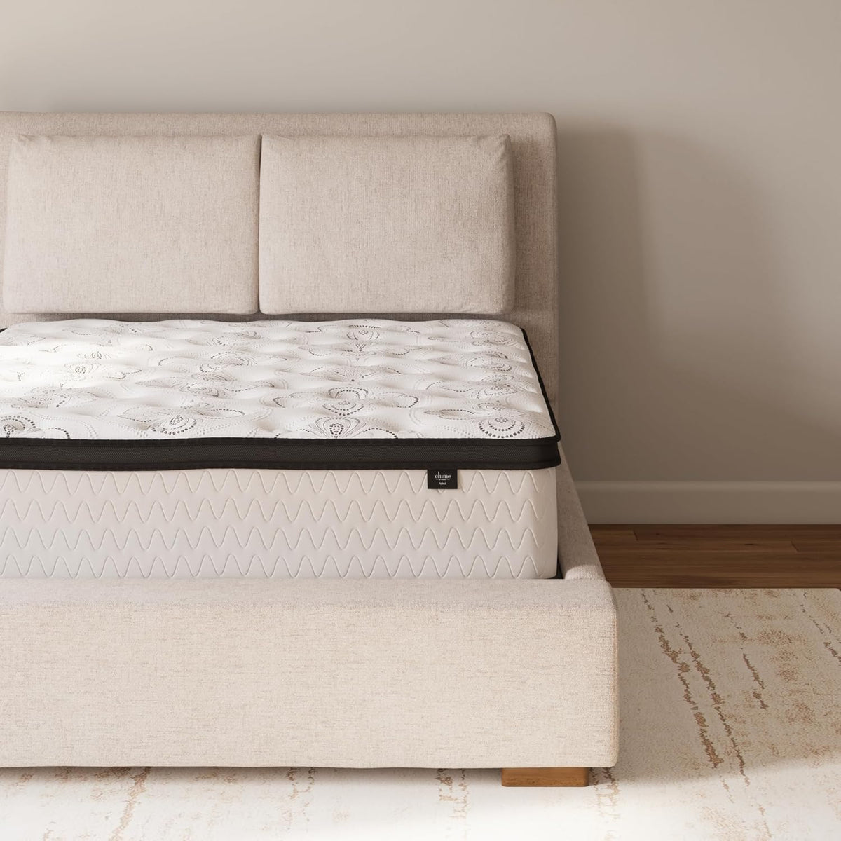 Signature Design by Ashley Chime Hybrid Queen 12" Mattress with Gel Memory Foam, Medium Firm, Pressure Relief, Fiberglass Free Mattress in a Box