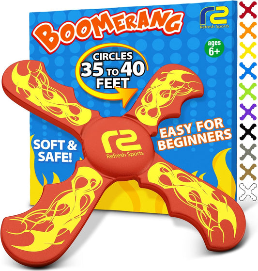 Boomerang for Kids - Toys For Ages 8-13 Boys & Girls - Fun & Easy To Use - Easter Basket Stuffers for Kids 6 7 8 9 10 + Year Old Boy Gifts - Best Easter Gifts & Summer Birthday Gift Ideas for All Ages