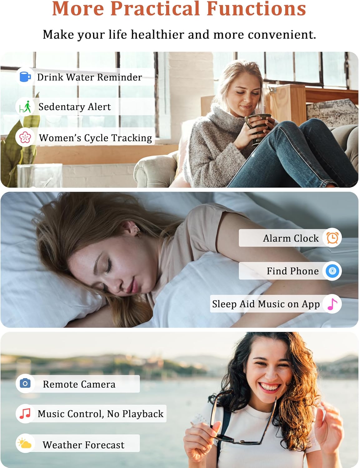 LODIMEKE Smart Watch, Alexa Built-in, Answer/Make Calls 44mm Smartwatch Women Men, 1.83" Sports Watch IP68 Waterproof, Heart Rate SpO2 Sleep Stress Monitor, Step Counter Watch for Android & iOS Phone
