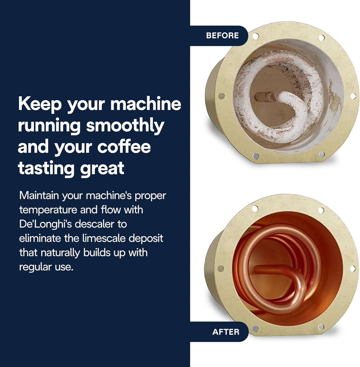 De'Longhi EcoDecalk Descaler, Eco-Friendly Universal Descaling Solution for Coffee & Espresso Machines, 16.90 oz (5 uses)