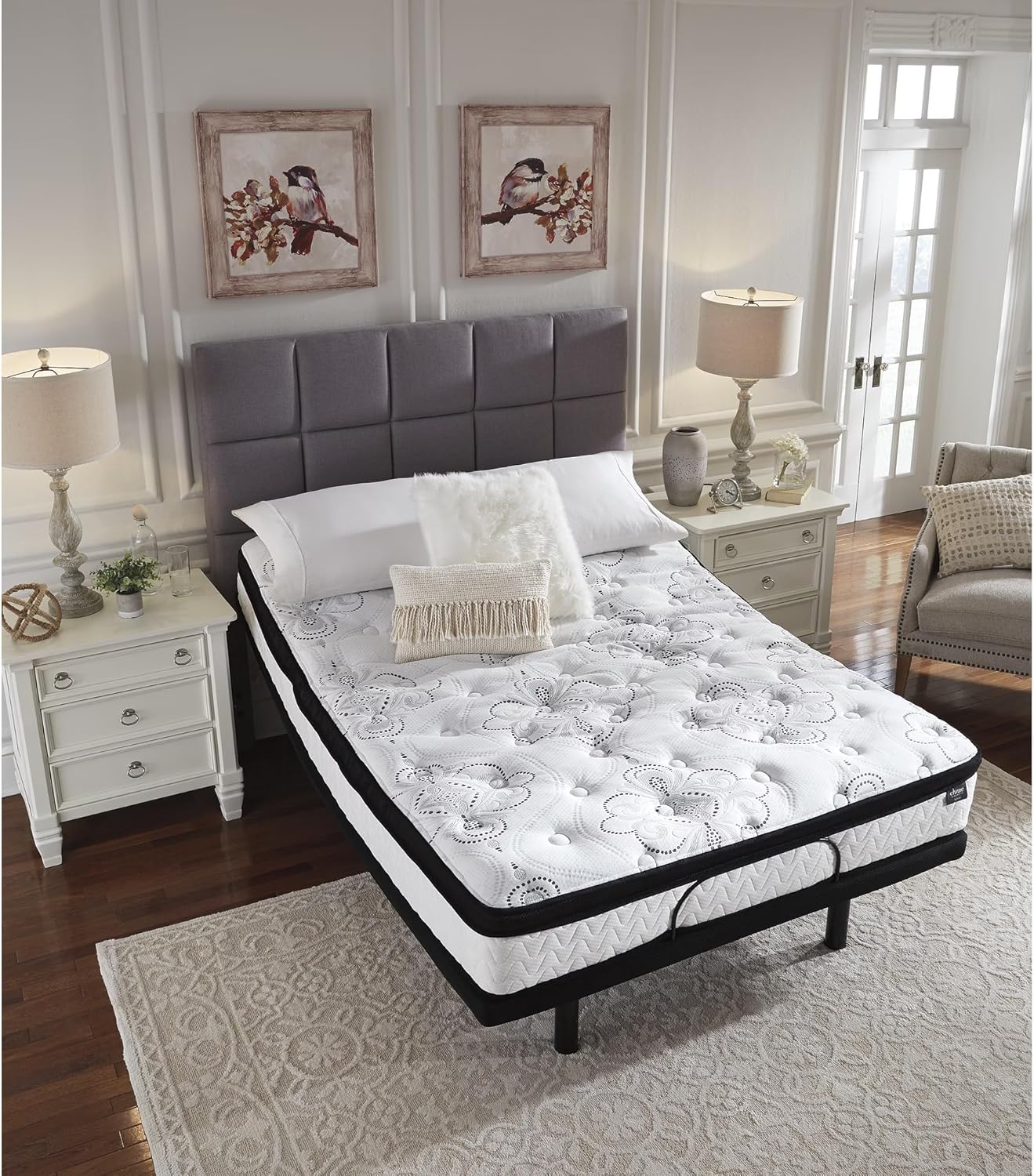 Signature Design by Ashley Chime Hybrid Queen 12" Mattress with Gel Memory Foam, Medium Firm, Pressure Relief, Fiberglass Free Mattress in a Box