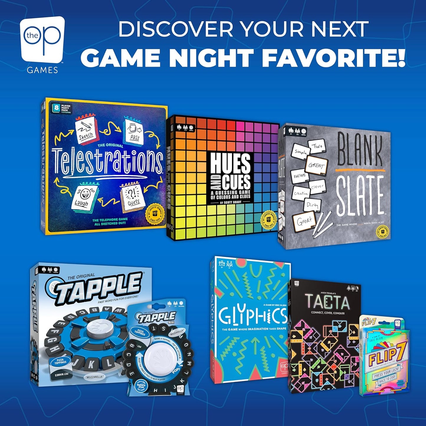 USAOPOLY Flip 7, The Ultimate Blend of Press Your Luck & Strategy, Fast-Paced Addictive Card Game,Quick to Learn & Easy to Teach,Perfect for Game Nights, 3+ Players, Ages 8 & Up, 20 Minutes Play Time