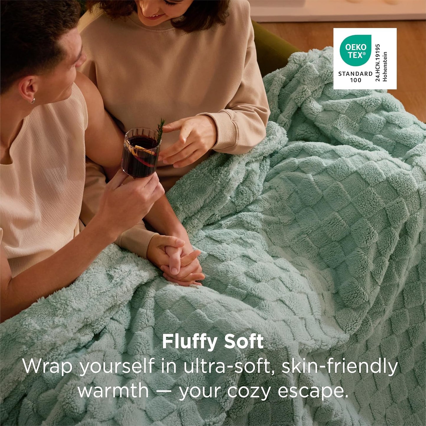 Bedsure GentleSoft Sage Green Throw Blanket for Couch - Checkered Fleece Blankets Christmas Gifts for Women Men Girls, Cute Soft Cozy Throw for Bedroom Home Decor Gifts, 50x60 Inches